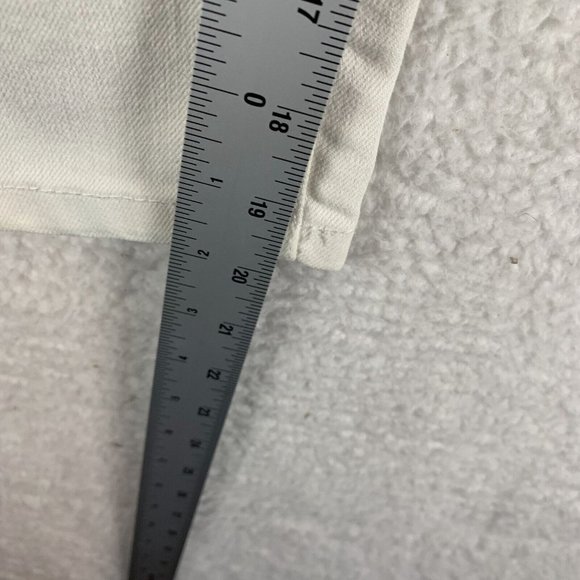 Seven7 Capri Jeans Women's 10 White Stretch 5-Pockets Low-Rise Straight Leg 7913 - Picture 8 of 9